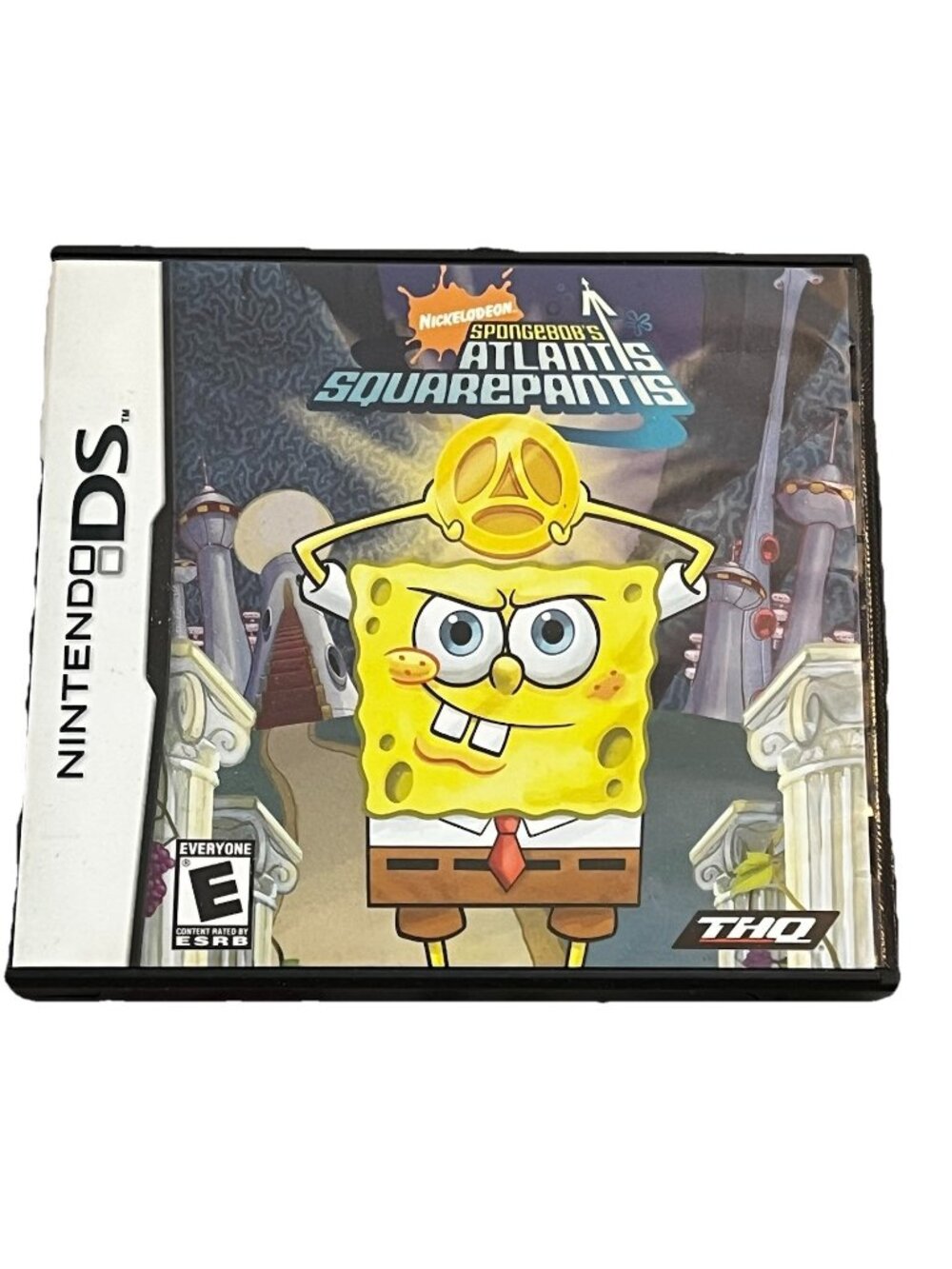 Nintendo DS Spongebob's Atlantis Squarepantis NO GAME Case & manual Only 2007